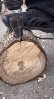 Luxora Universal Firewood Splitter Drill Bit for Quick Splitting