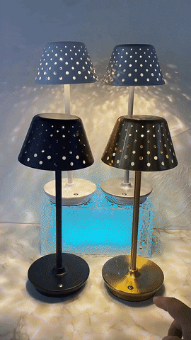 Royaleva Modern Light Luxury Cordless LED Table Lamp – USB Rechargeable, Touch Dimmable - Gold