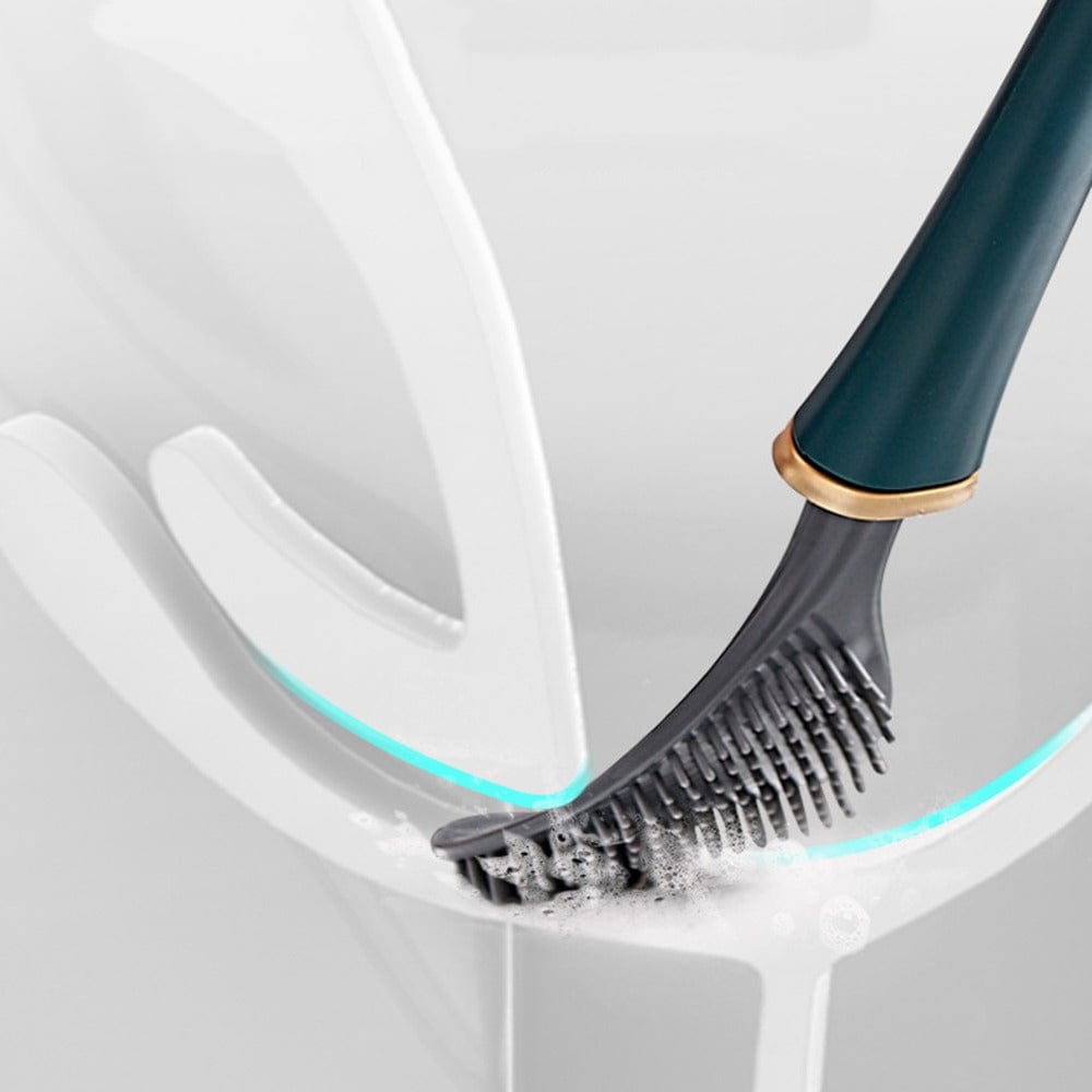 RoyaleGlow Flexible Silicone Toilet Brush for Ultimate Clean