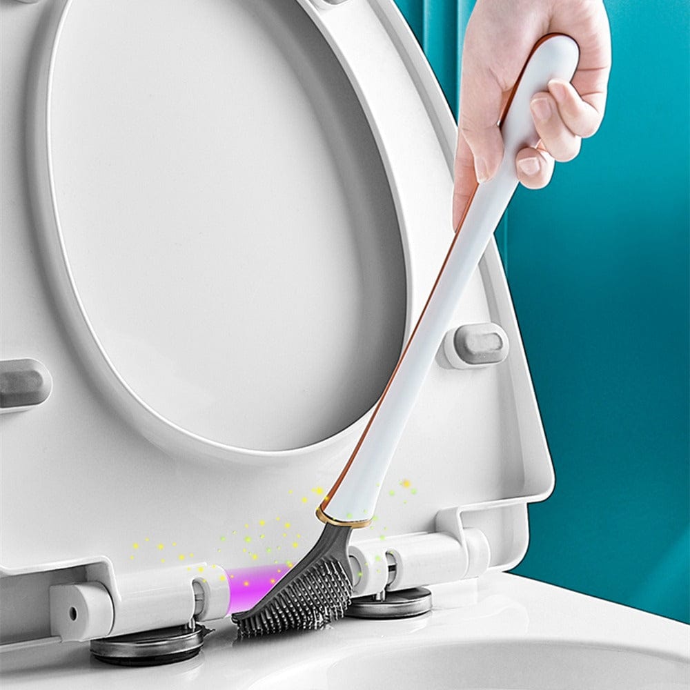 RoyaleGlow Flexible Silicone Toilet Brush for Ultimate Clean
