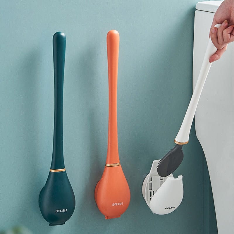 RoyaleGlow Flexible Silicone Toilet Brush for Ultimate Clean