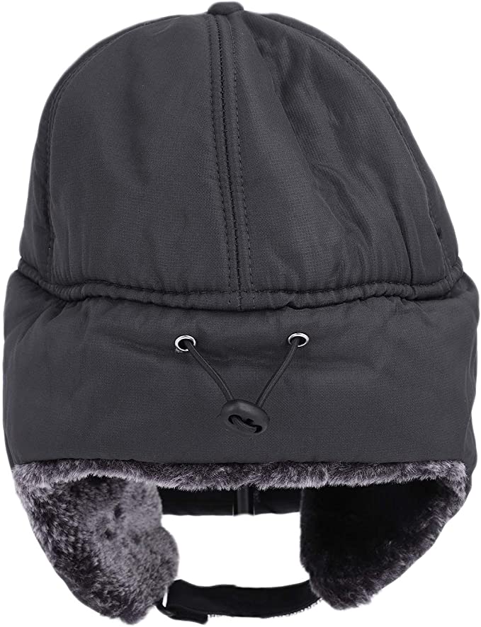 Luxora Premium Mens Winter Cold Weather Snow Hat With Ear Flaps And Brim