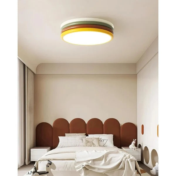 Royelux Modern Nordic Stacked Colorful LED Ceiling Light Fixture for Living Room