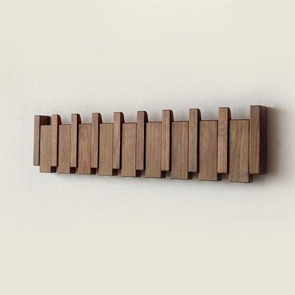 Luxora Handmade Wooden Coat Rack with Stylish Hooks
