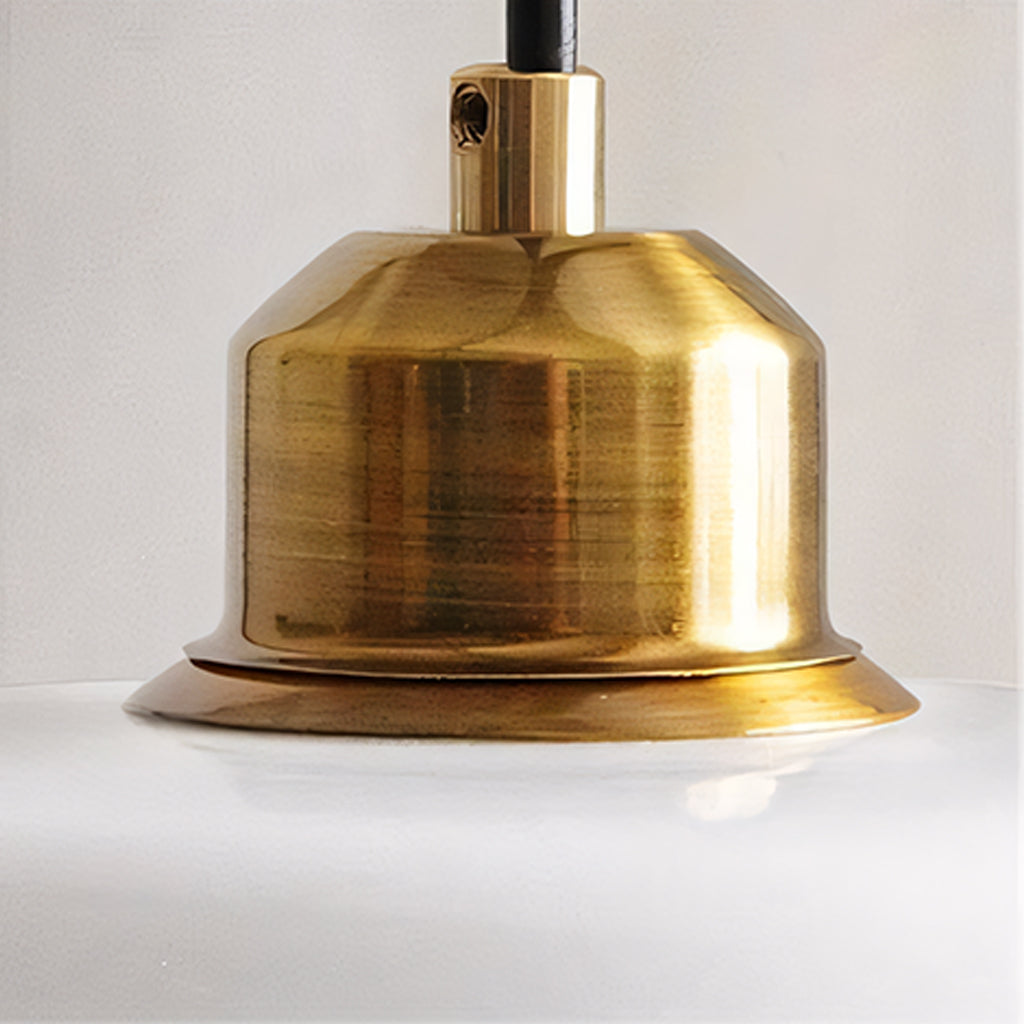 LuxRoyale Art Deco Glass Pendant Light - Elegant Mid-Century Modern Ceiling Lamp