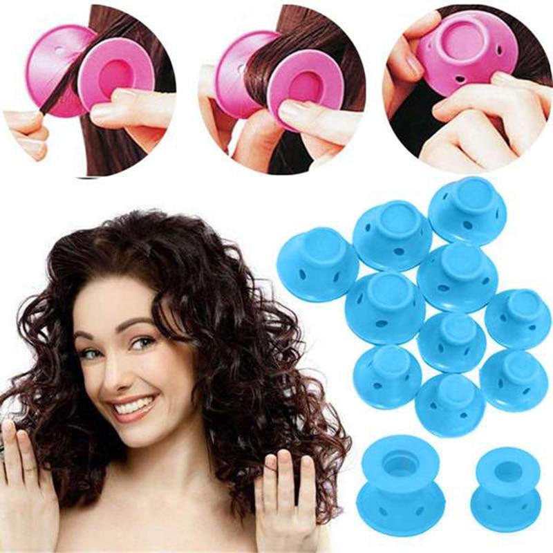 Royaleva Silicone Magic Curlers (Set of 10) for Effortless Curls