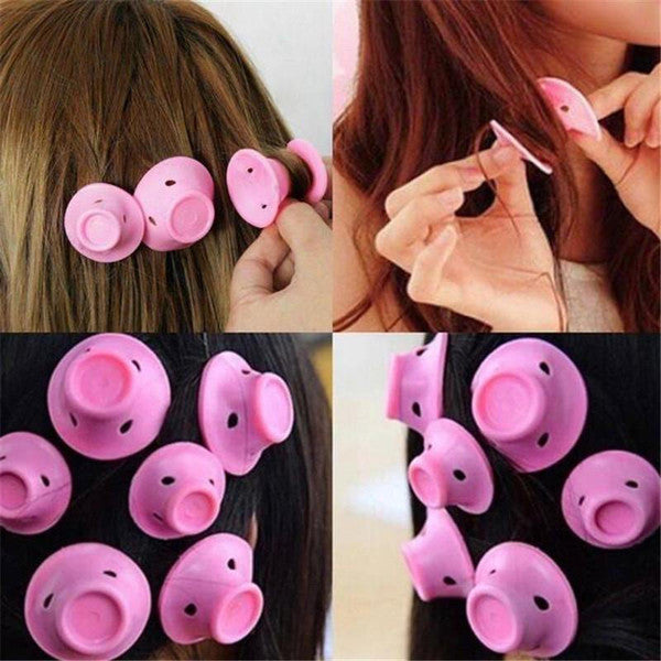 Royaleva Silicone Magic Curlers (Set of 10) for Effortless Curls