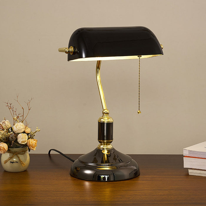 European Style Banker Table Lamp – Classic Design for Living Rooms, Bedrooms, and Offices - Style C