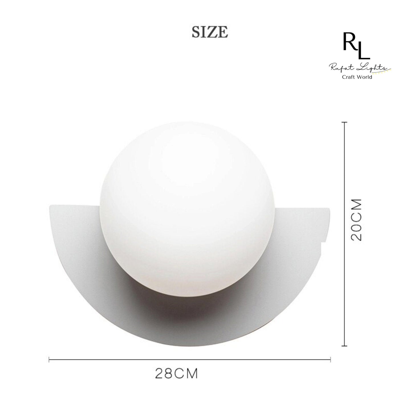 Royallure Chic Minimalist Arc Nordic Wall Sconce Lighting - Colorful Design - Small Green / Warm White