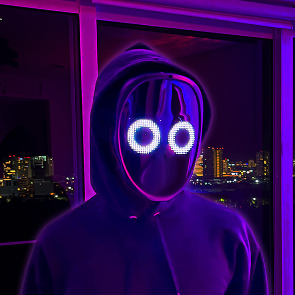 Royaleva Lights LED Smart Mask for Ultimate Party Fun