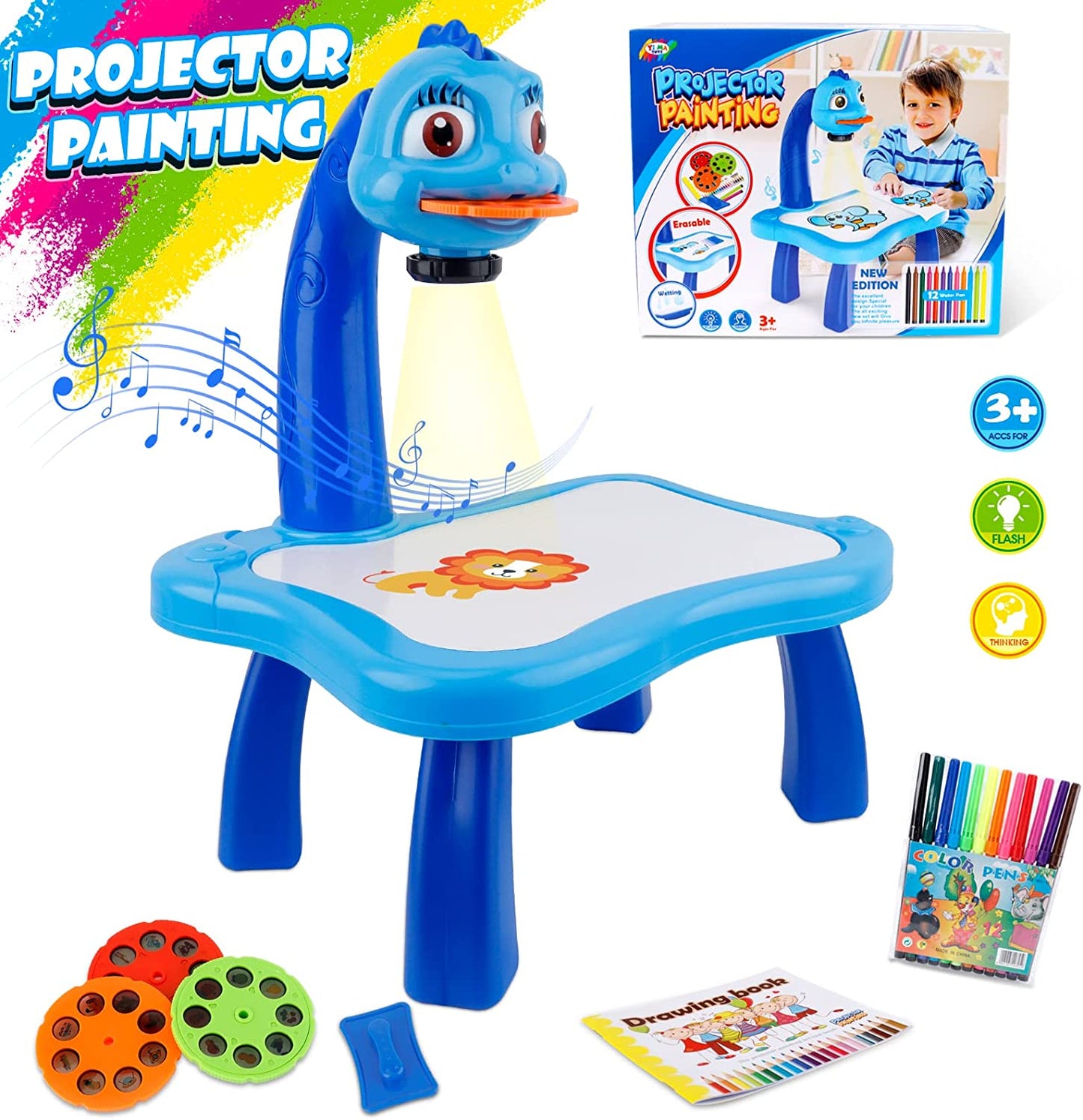 Royaleva Creative LED Art Projector for Kids Fun