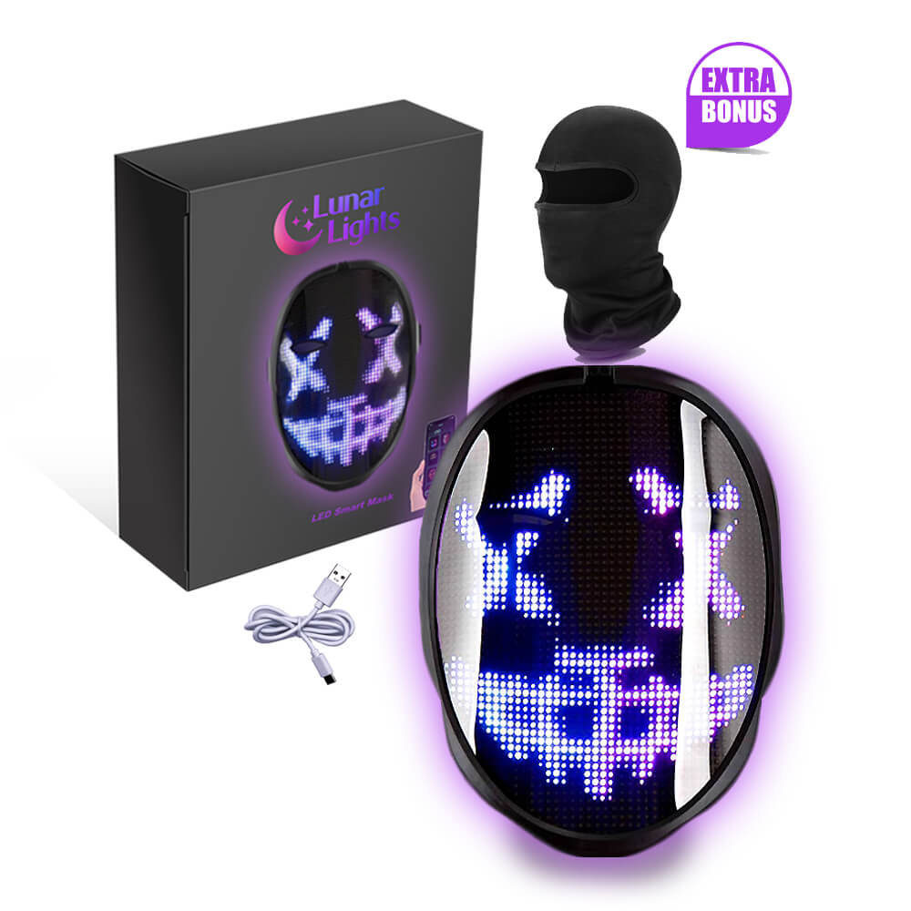 Royaleva Lights LED Smart Mask for Ultimate Party Fun