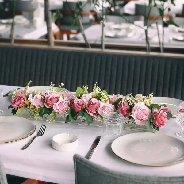 Luxora Clear Acrylic Flower Vase for Stylish Arrangements