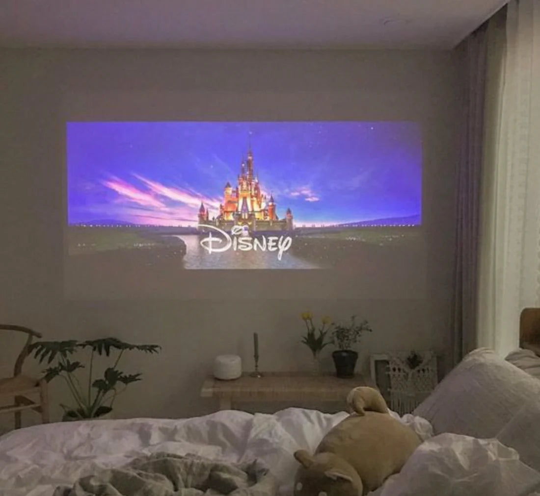 RoyaleGlow Mini Movie Projector for Home Theater Fun