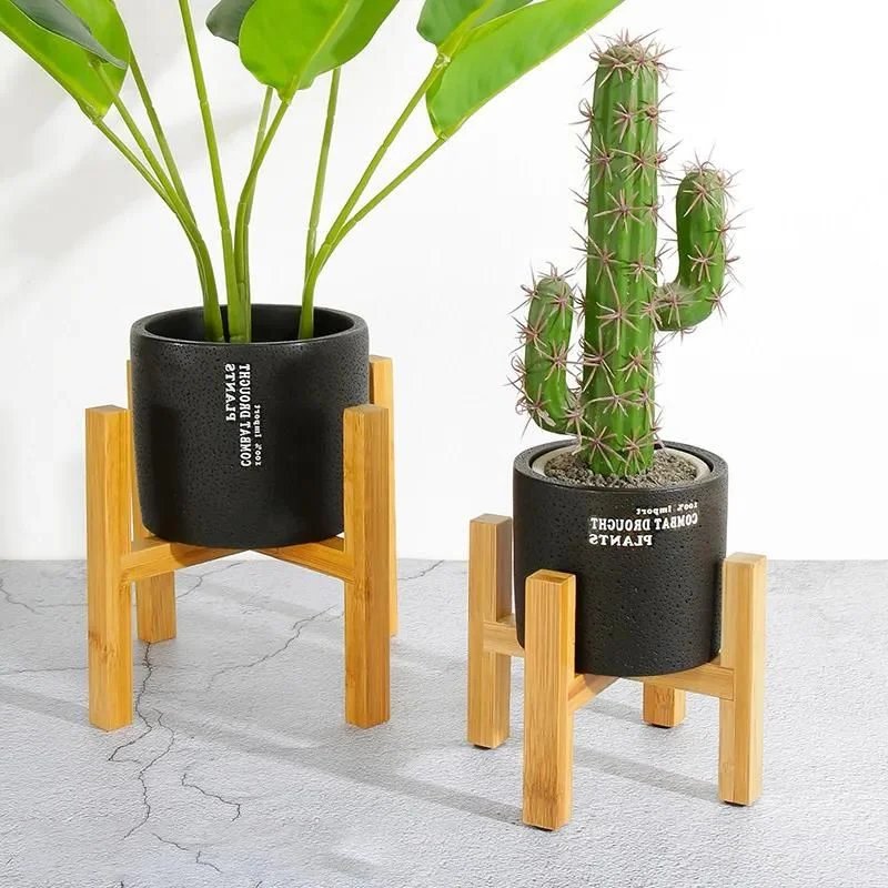 Luxora Wooden Plant Pot Trays for Stylish Plant Displays