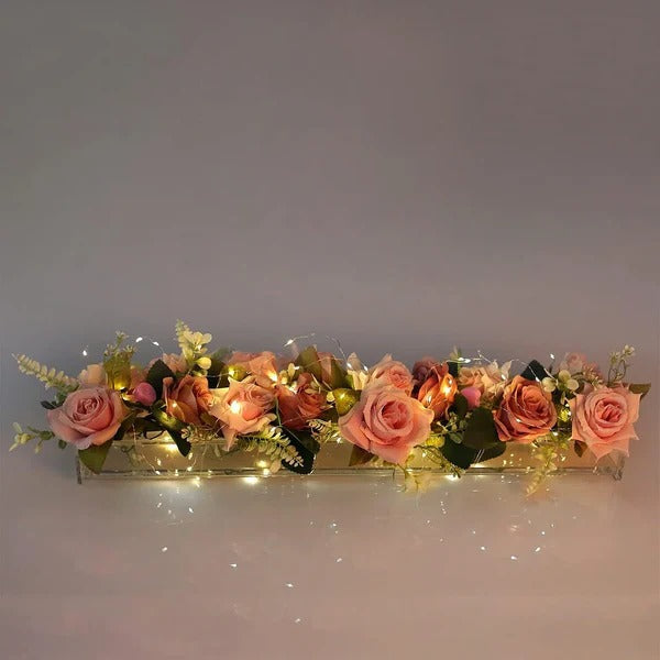 Luxora Clear Acrylic Flower Vase for Stylish Arrangements