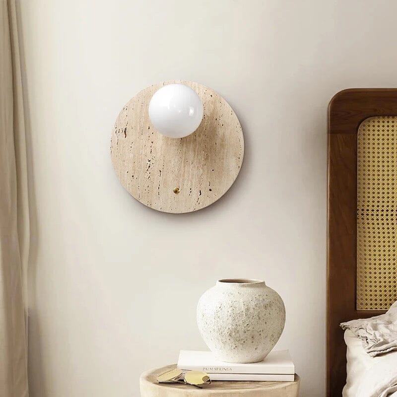 RoyaleGlow Asian Wabi Glow Lamps in Natural Marble