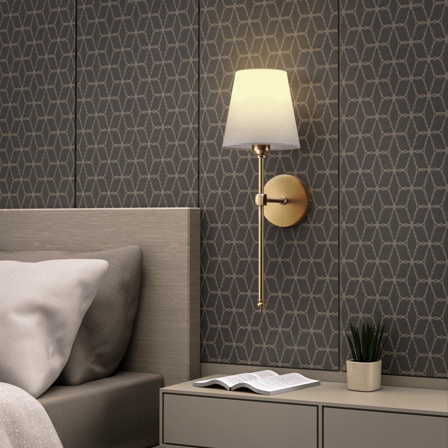 RoyaleGlow Elegant Wireless Wall Sconces for Stylish Lighting