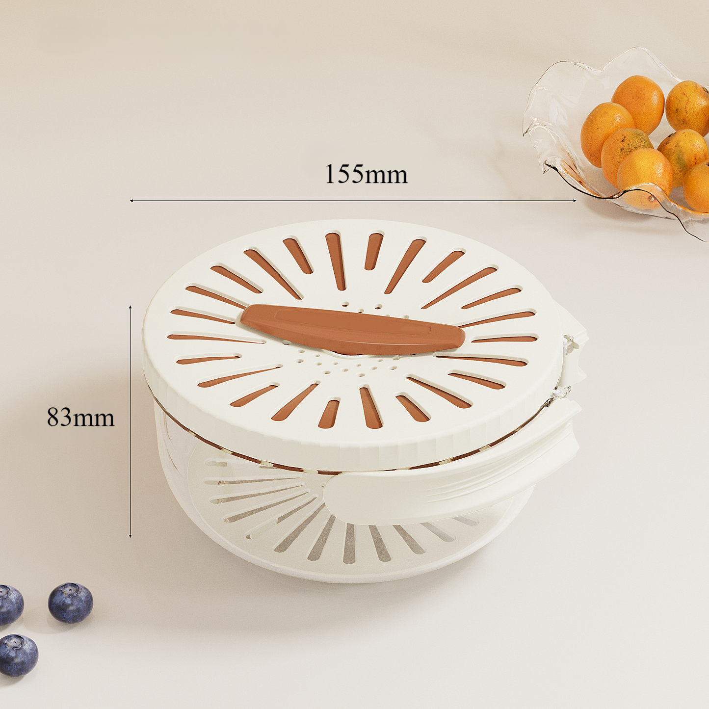 RoyaleGlow Multifunction Washing Basket for Fresh Produce