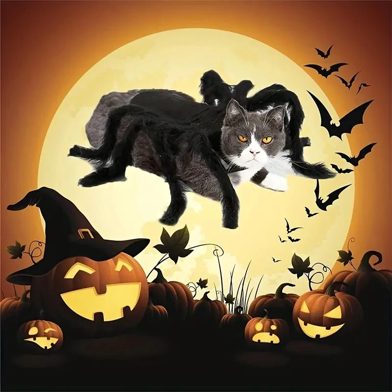 RoyaleGlow Pet Funny Spider Costume for Halloween Fun
