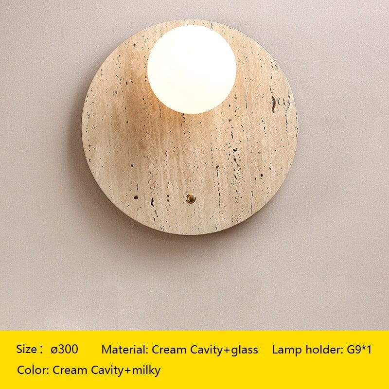 RoyaleGlow Asian Wabi Glow Lamps in Natural Marble
