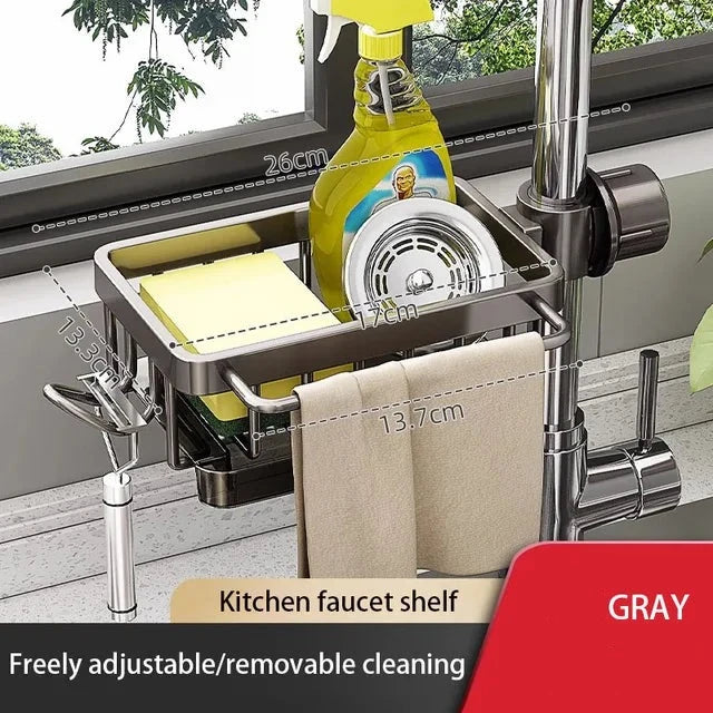 RoyaleGlow Ultimate Sink Organizer for Tidy Kitchen Space