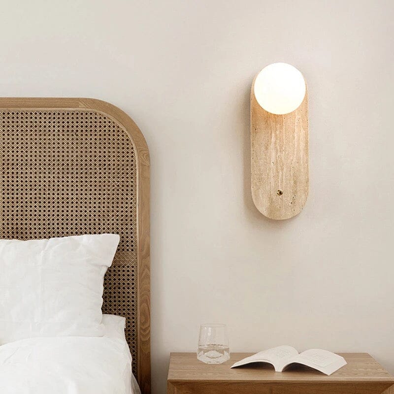 RoyaleGlow Asian Wabi Glow Lamps in Natural Marble