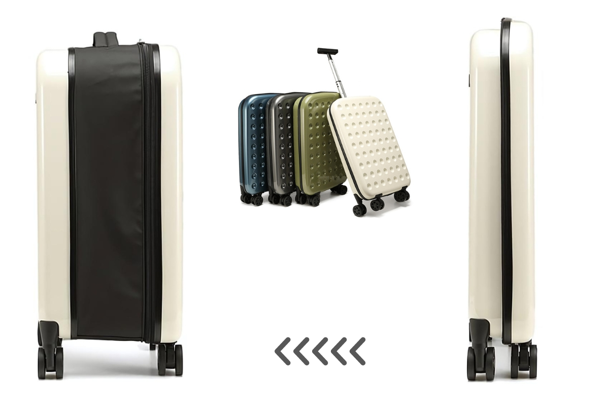 Luxora 360° Foldable Travel Suitcases with Wheels 20 Inch
