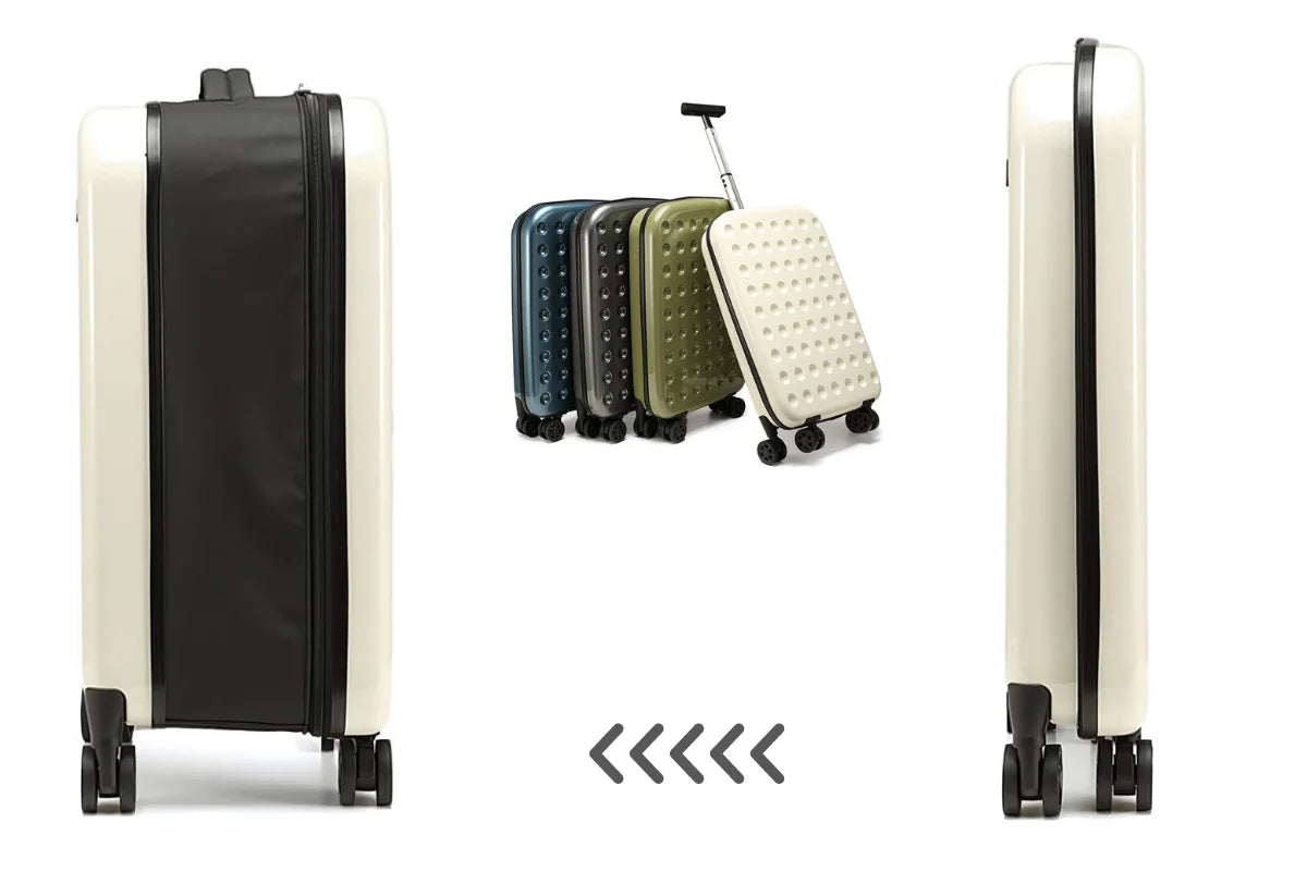 Luxora 360° Foldable Travel Suitcases with Wheels 20 Inch