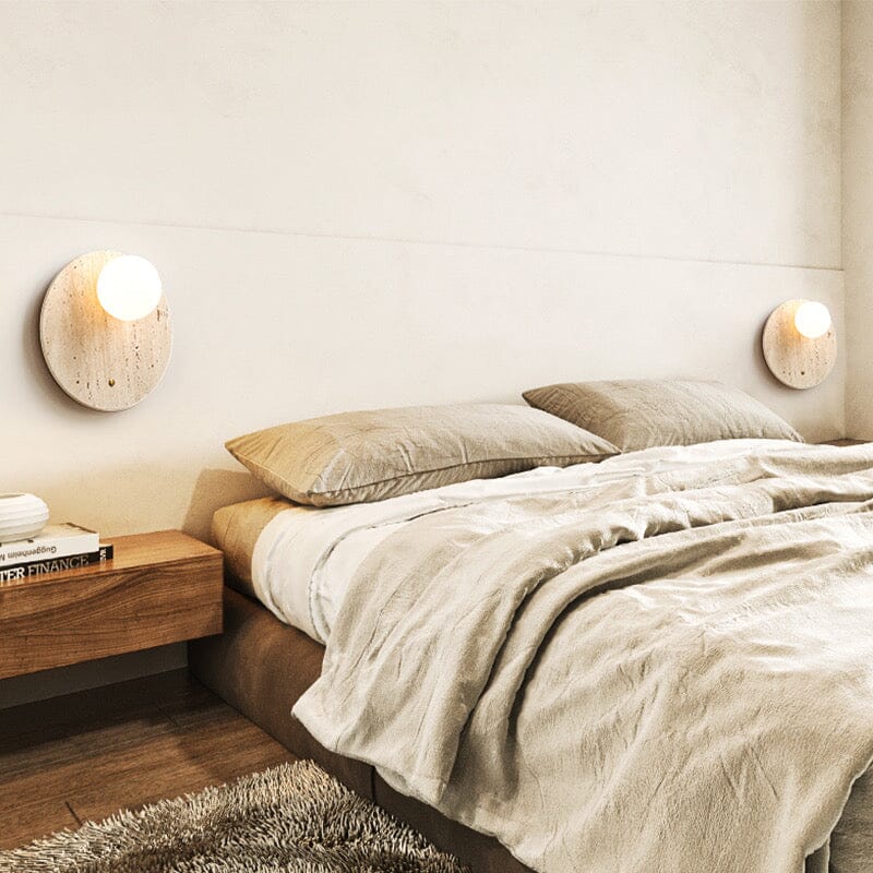 RoyaleGlow Asian Wabi Glow Lamps in Natural Marble