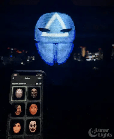 Royaleva Lights LED Smart Mask for Ultimate Party Fun