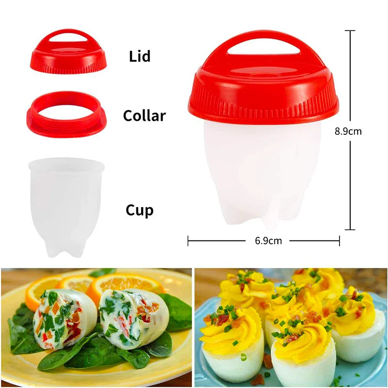 Royallure Silicone Poached Egg Pods - Nonstick, BPA-Free, Quick & Easy Cooking