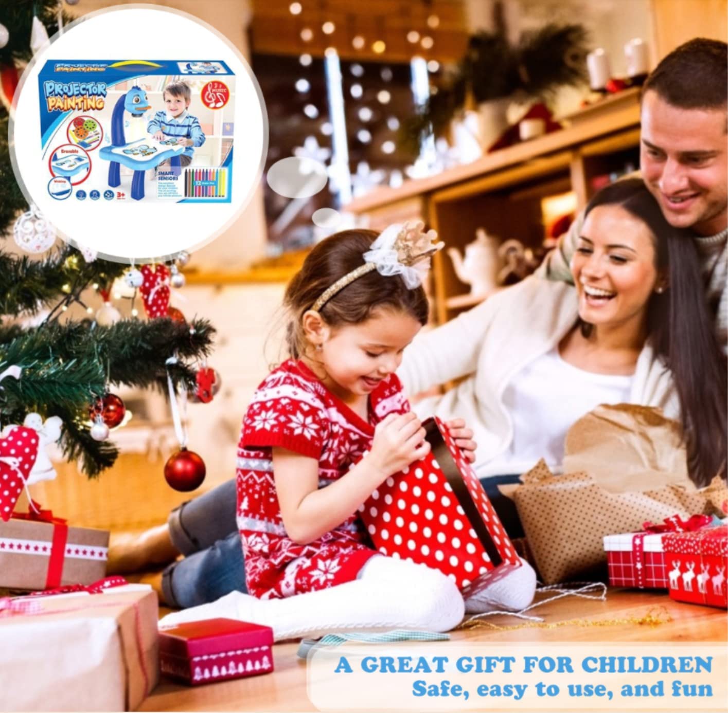 Royaleva Creative LED Art Projector for Kids Fun