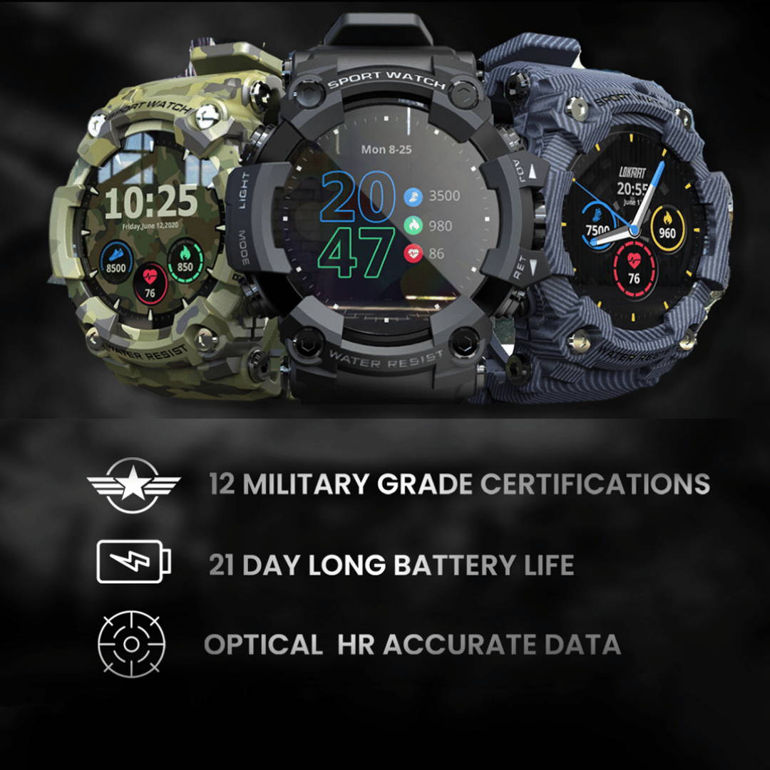 Royaleva Ultra Tough Smartwatch for Adventure and Fitness