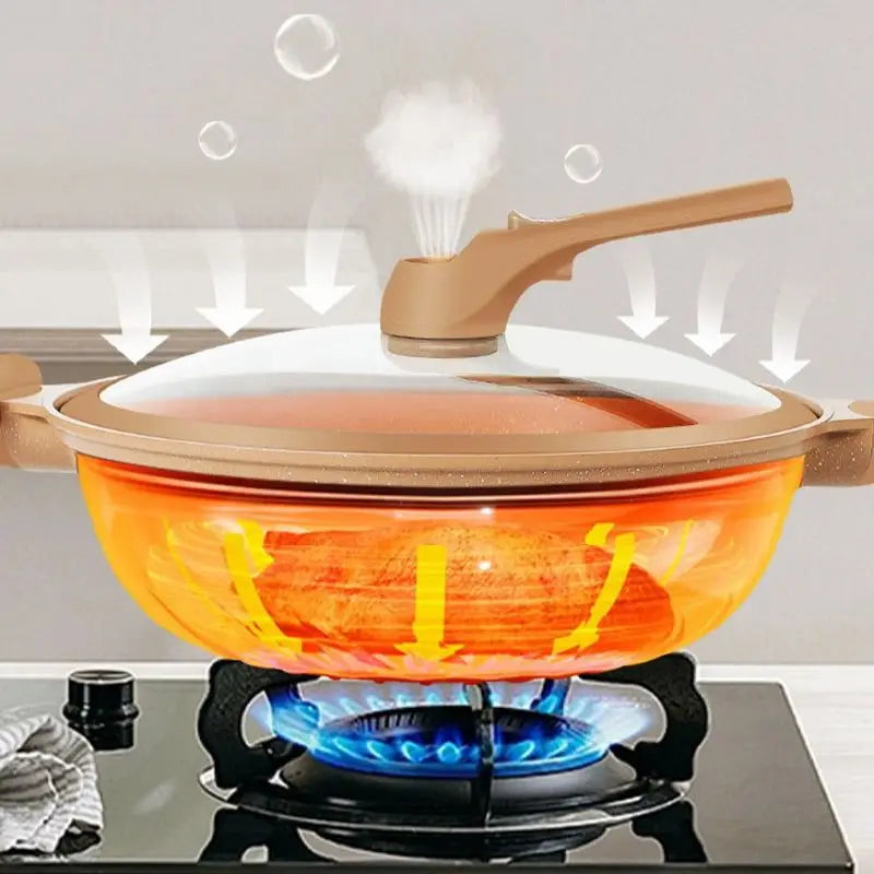 Luxora Ultimate Wok Cooker for Fast Healthy Meals