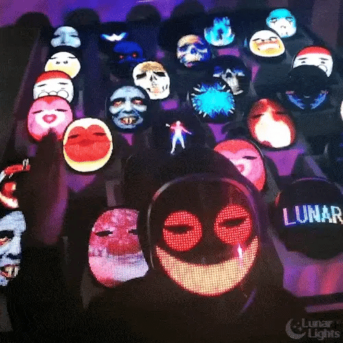 Royaleva Lights LED Smart Mask for Ultimate Party Fun