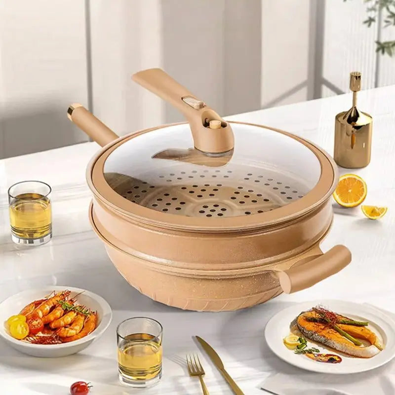 Luxora Ultimate Wok Cooker for Fast Healthy Meals