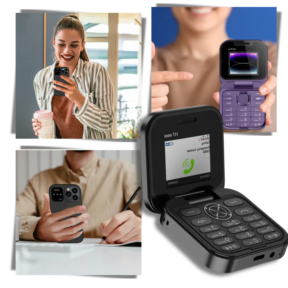Royaleva Dual Sim Small Folding Cell Phone Compact Design
