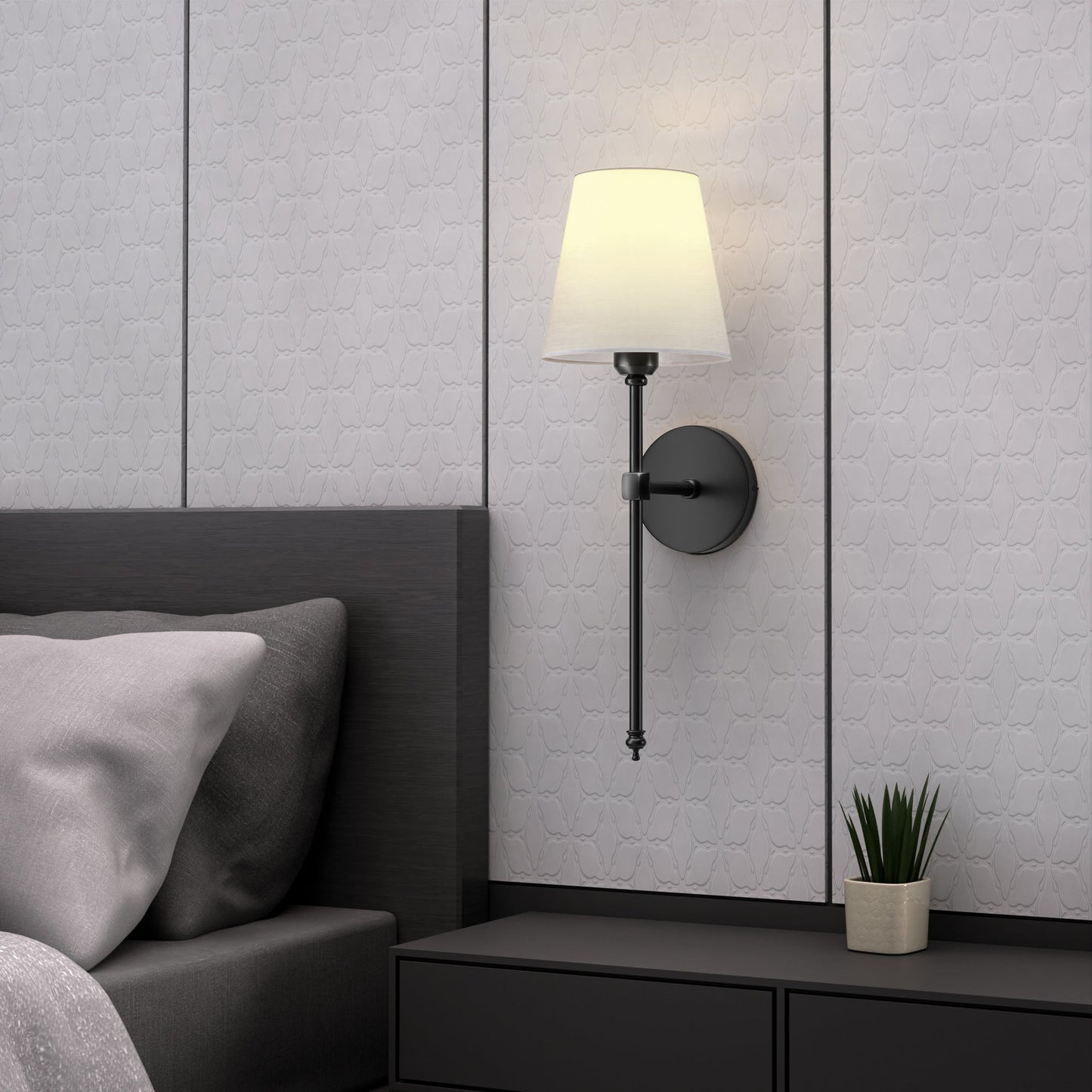 RoyaleGlow Elegant Wireless Wall Sconces for Stylish Lighting