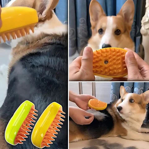 Luxora Steamy Dog Brush - No More Fur Everywhere