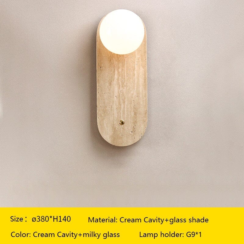 RoyaleGlow Asian Wabi Glow Lamps in Natural Marble