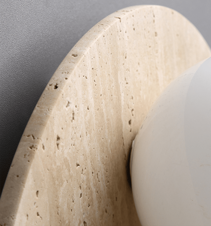 RoyaleGlow Asian Wabi Glow Lamps in Natural Marble