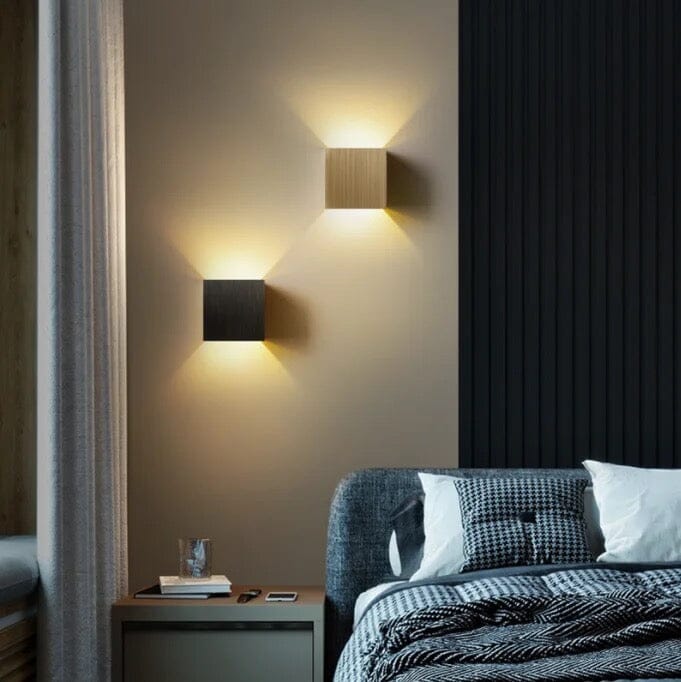 RoyaleGlow Arnold Cube Indoor & Outdoor Wall Lamps