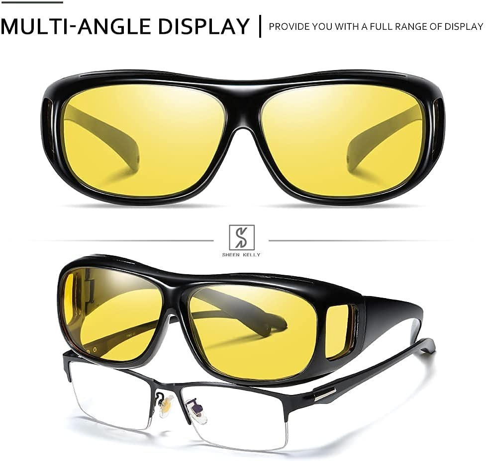 RoyaleGlow Night Vision HD Anti Glare Glasses for Safe Driving