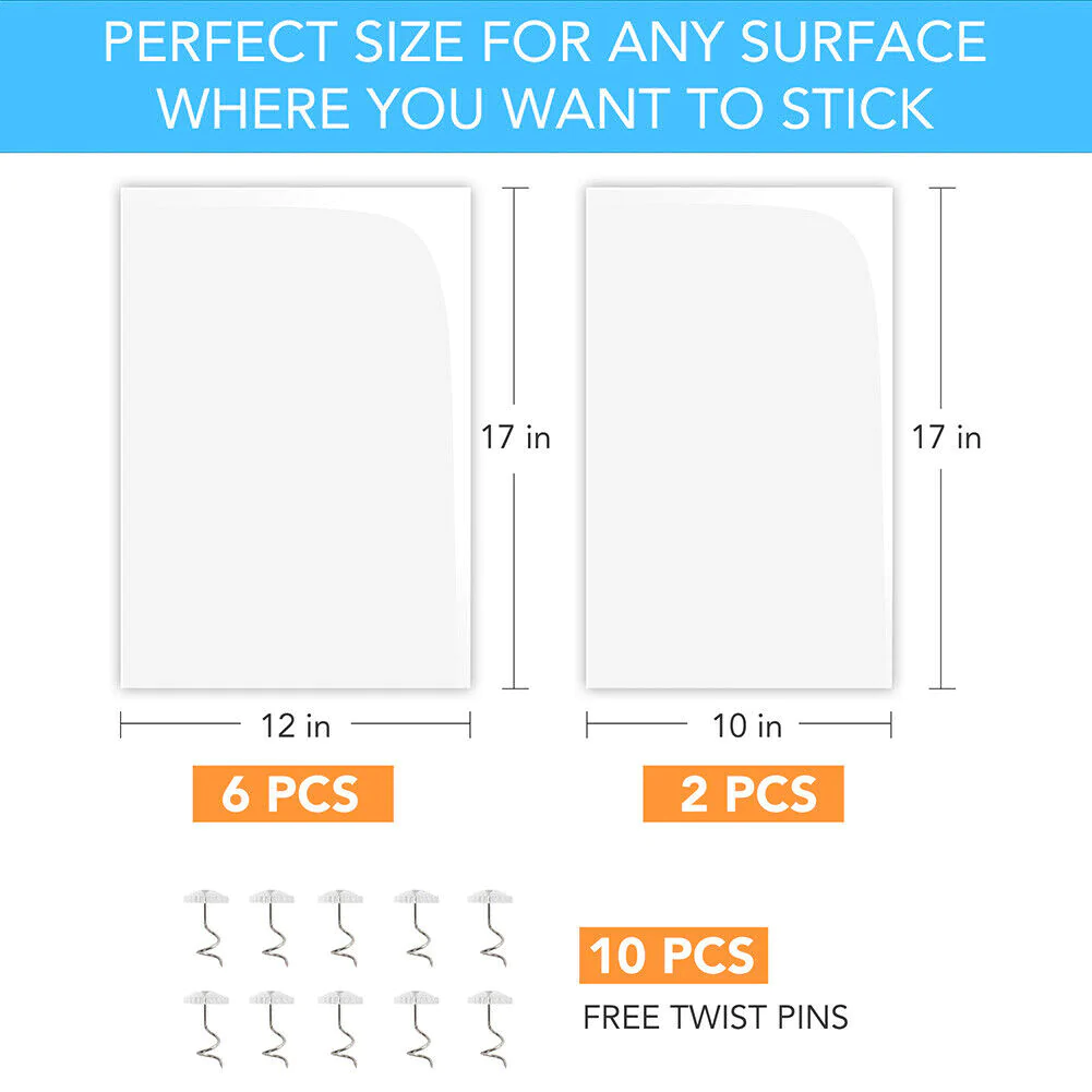 Royaleva 8PC Cat Scratch Furniture Protector Guards Anti-Scratch Couch Protector Pads