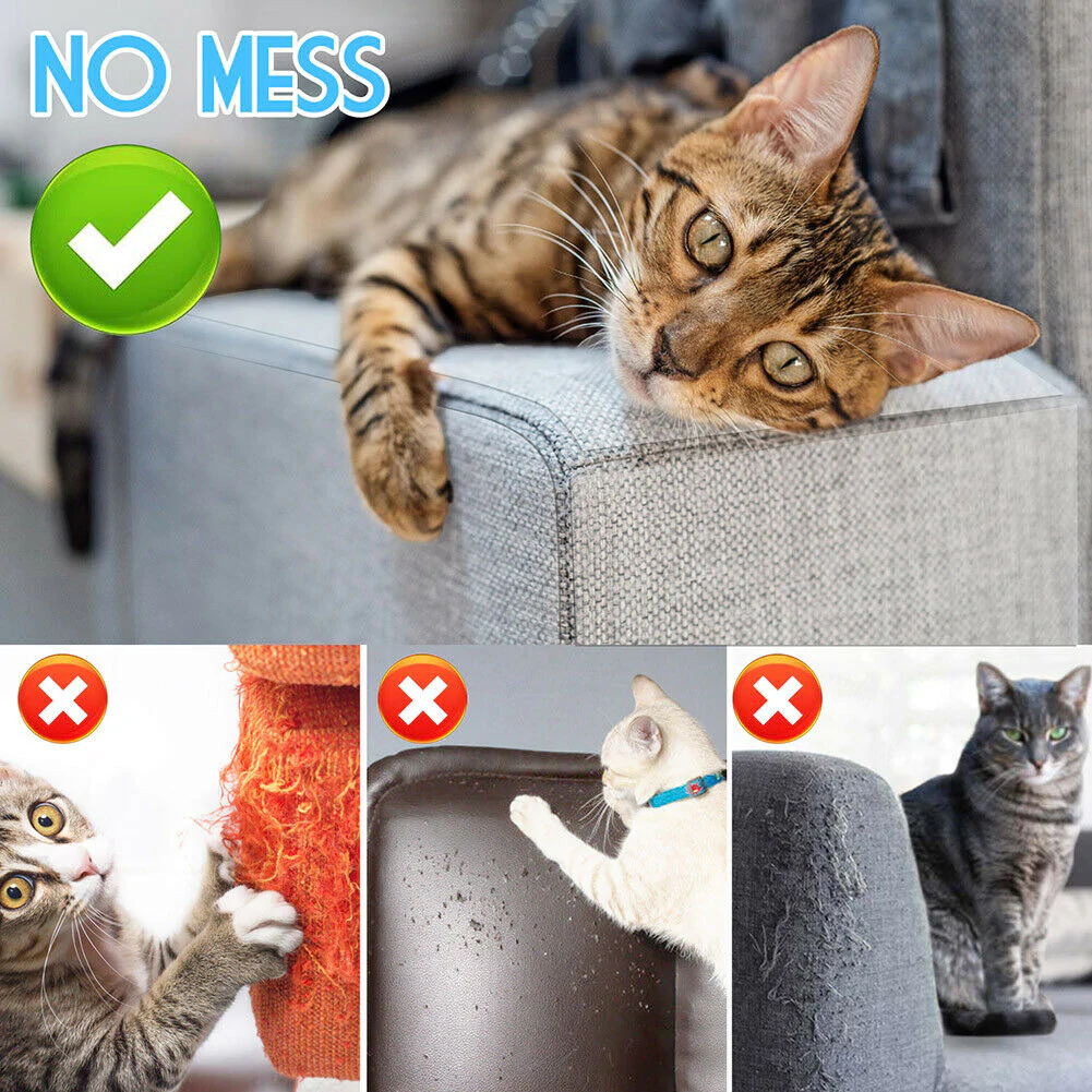 Royaleva 8PC Cat Scratch Furniture Protector Guards Anti-Scratch Couch Protector Pads