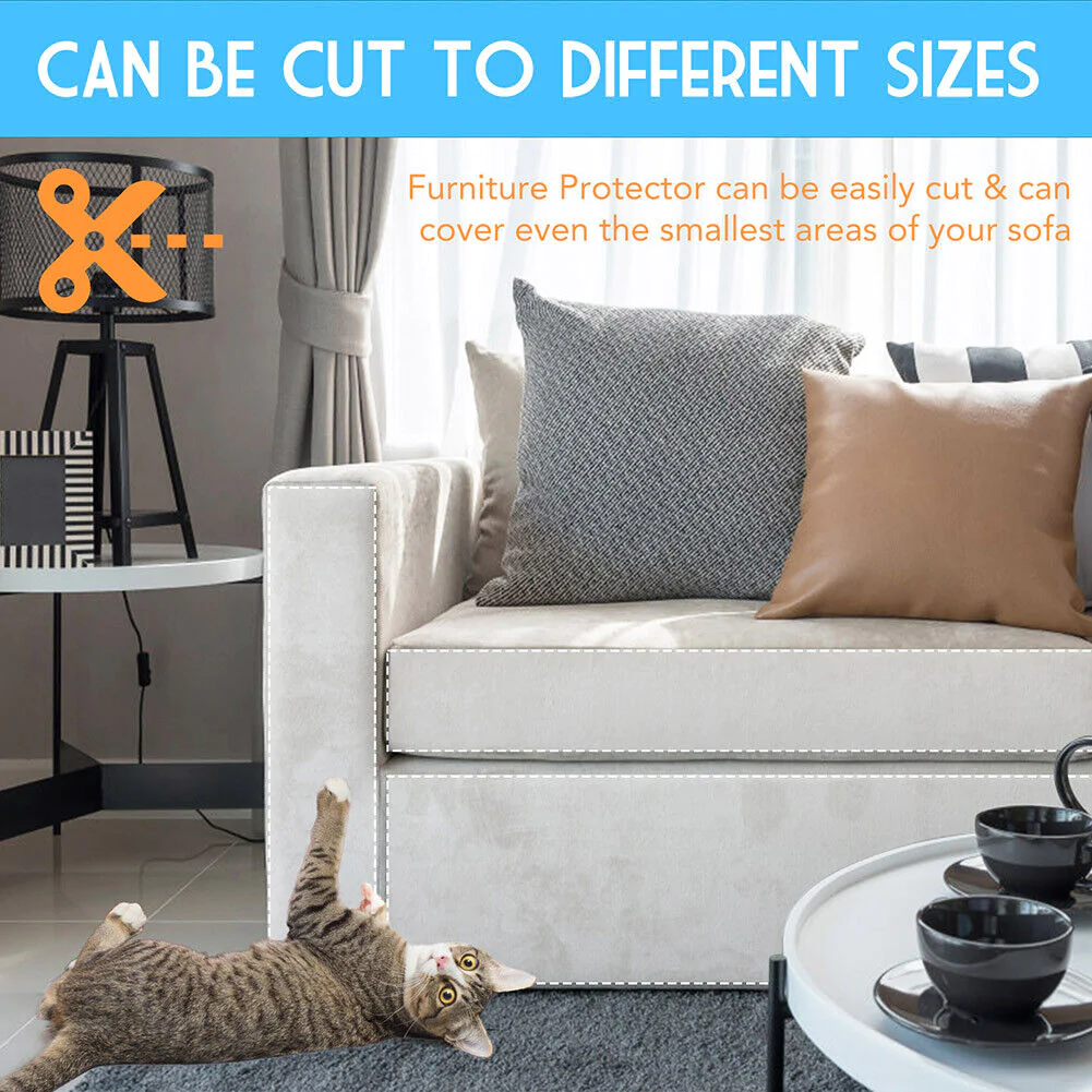 Royaleva 8PC Cat Scratch Furniture Protector Guards Anti-Scratch Couch Protector Pads