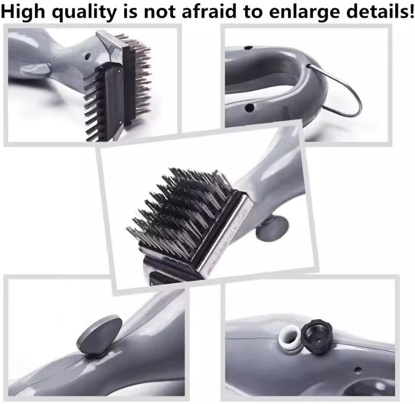RoyaleGlow Barbecue Grill Outdoor Steam Cleaning Brush BBQ Cleaner Charcoal Scraper