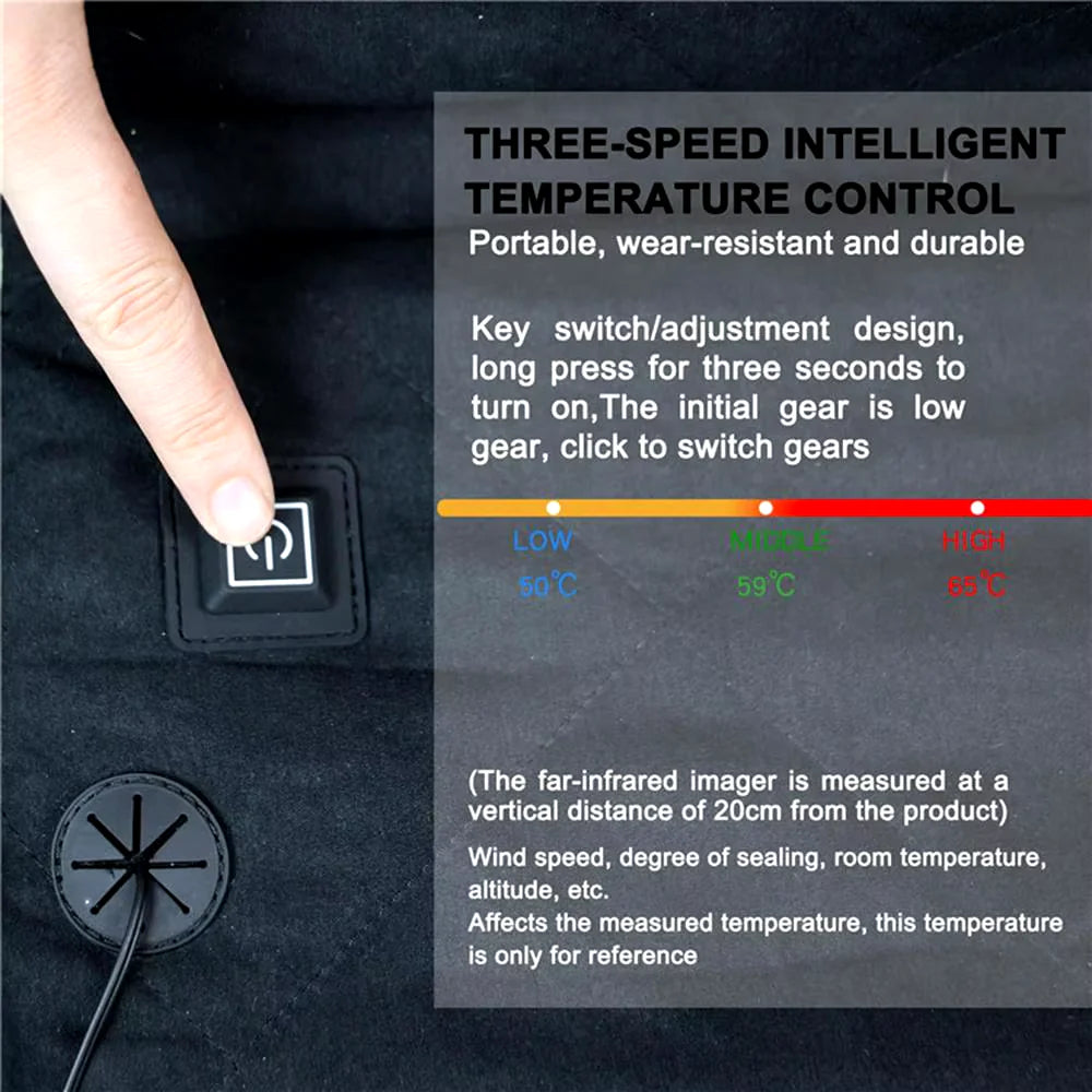 Royaleva Foldable Heated Seat Cushion - 3 Level Temperature Controller Seat Cushion Heater Pad