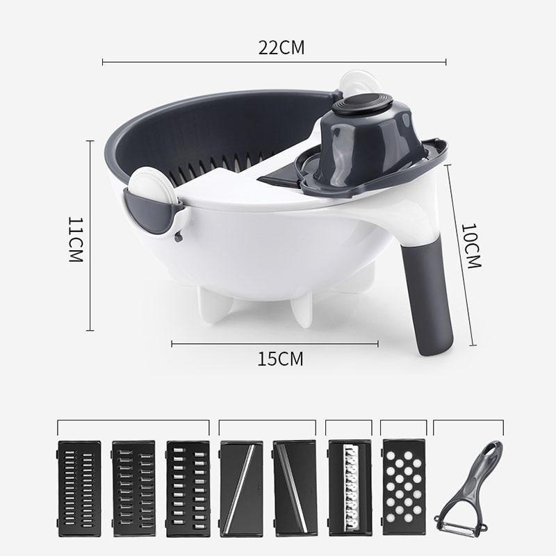 Luxora 7-in-1 Chopper and Vegetable Slicer with Blades
